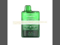 إعادة شحن الـ Vape المستخدمة لمرة واحدة مع 15 خيارًا من النكهات واللون المخصص